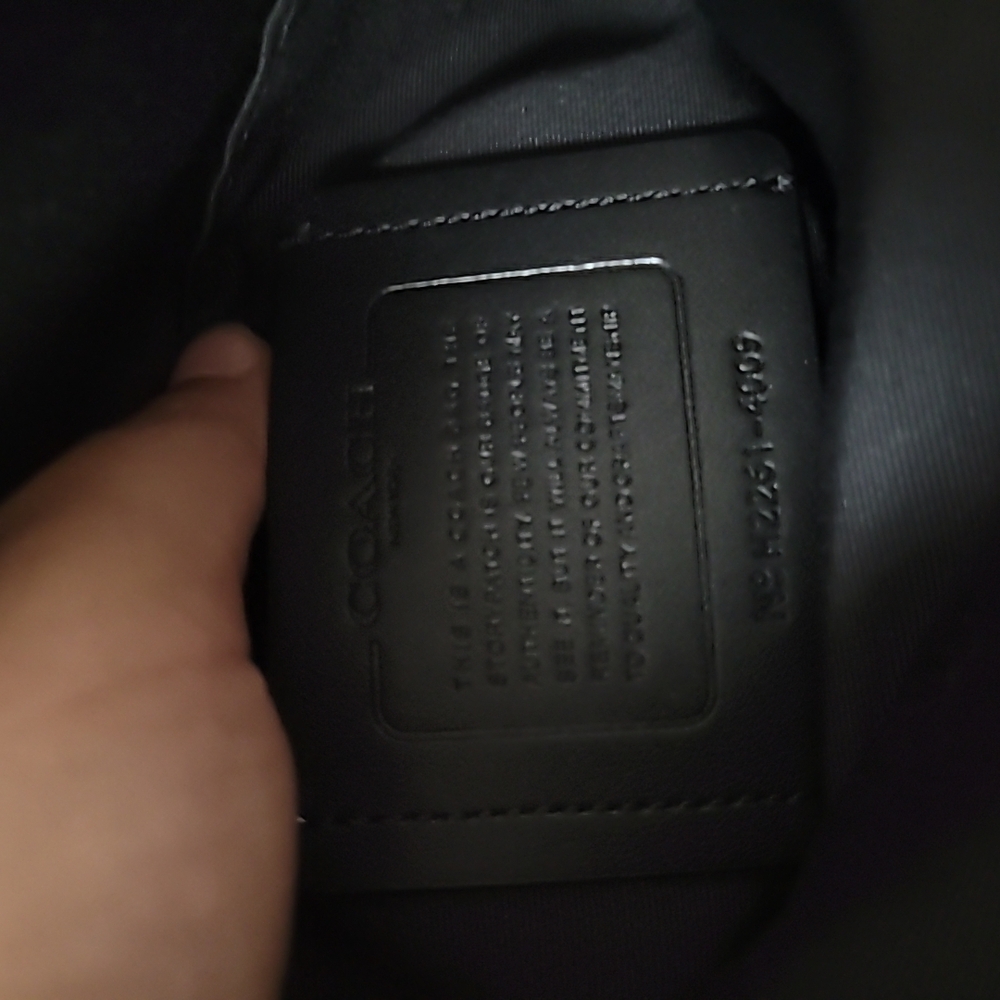 Coach Black Leather Bag